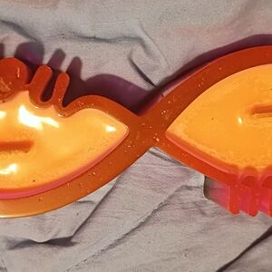 Orange Fish-Shaped Silicone Trivet - Unbranded